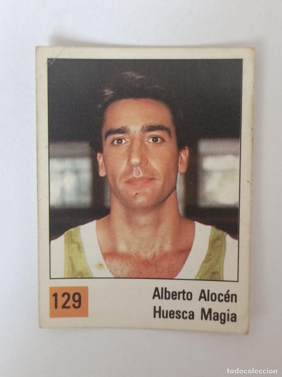 Coleccionismo deportivo: #129 ALBERTO ALOCEN (HUESCA MAGIA) LIGA ACB BASKET 90 PANINI