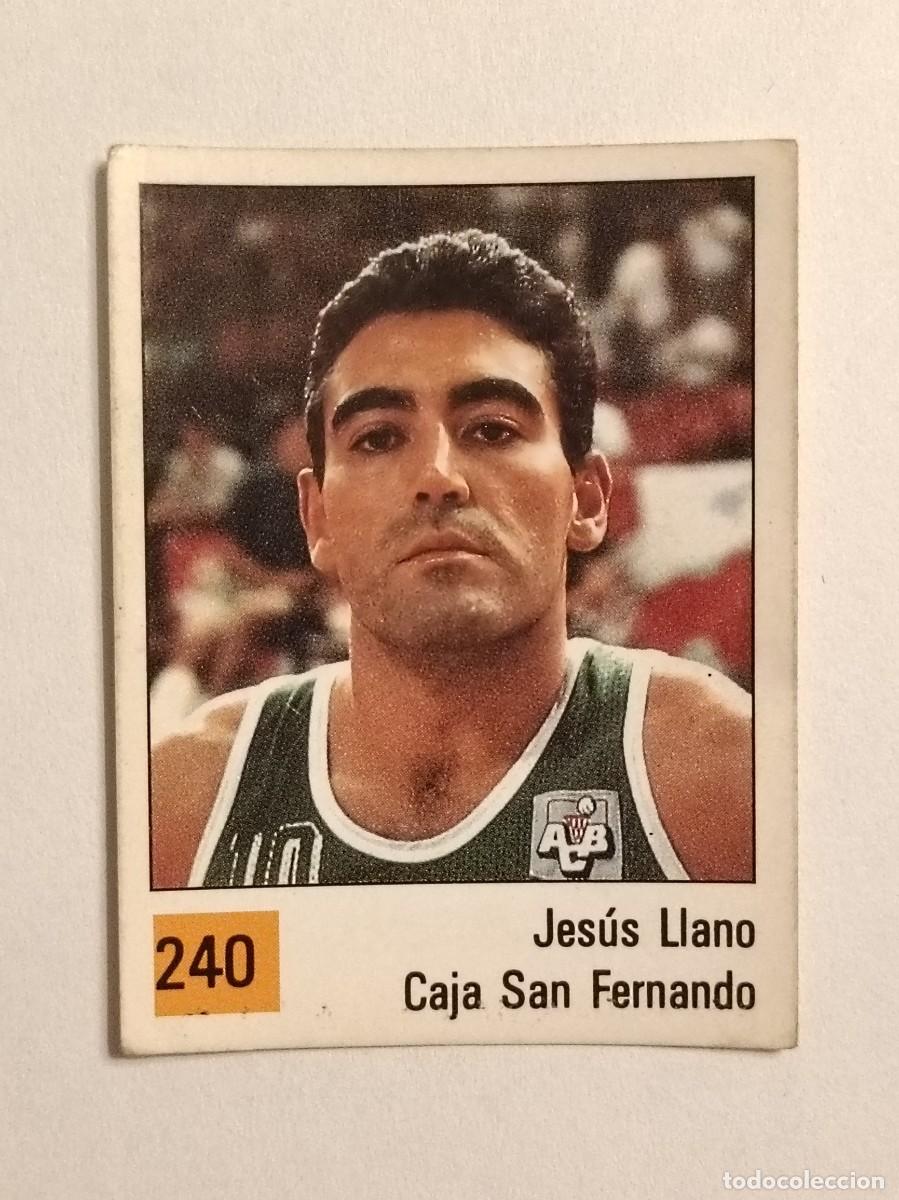 Coleccionismo deportivo: #240 JESUS LLANO (CAJA SAN FERNANDO) LIGA ACB BASKET 90 PANINI