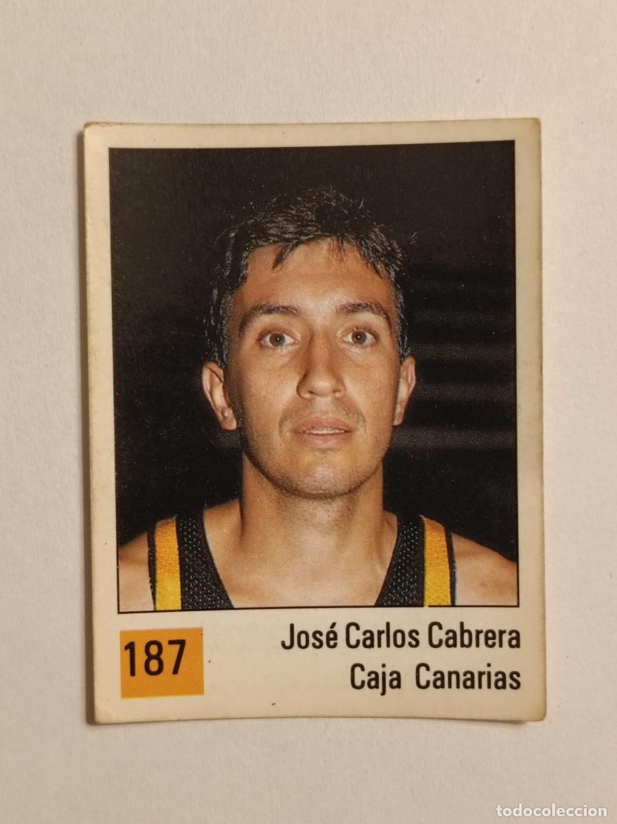 Coleccionismo deportivo: #187 JOSE CARLOS CABRERA (CAJA CANARIAS) LIGA ACB BASKET 90 PANINI