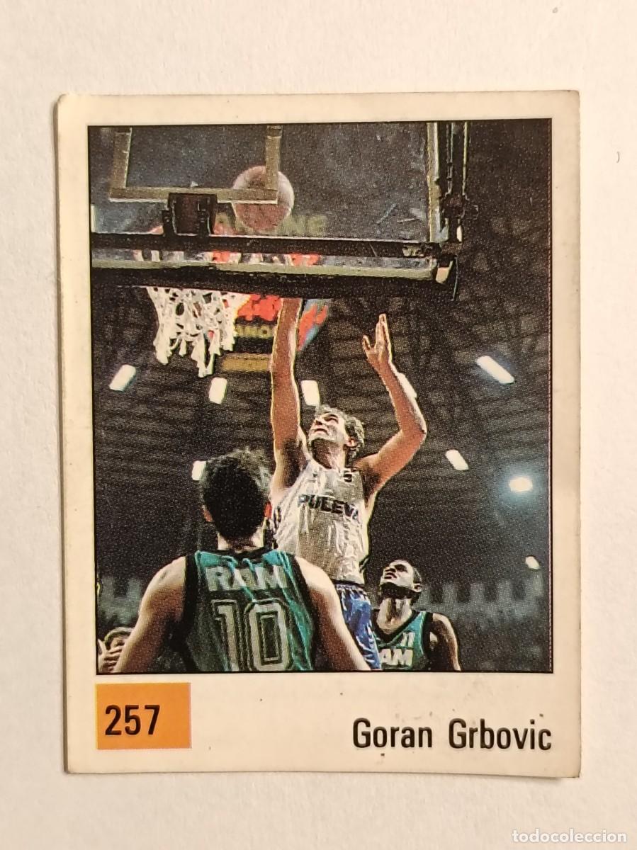 Coleccionismo deportivo: #257 GORAN GRBOVIC (PULEVA BALONCESTO) LIGA ACB BASKET 90 PANINI