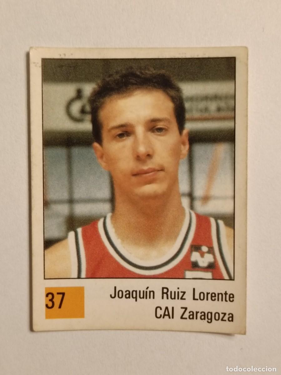 Coleccionismo deportivo: #37 JOAQUIN RUIZ LORENTE (CAI ZARAGOZA) LIGA ACB BASKET 90 PANINI