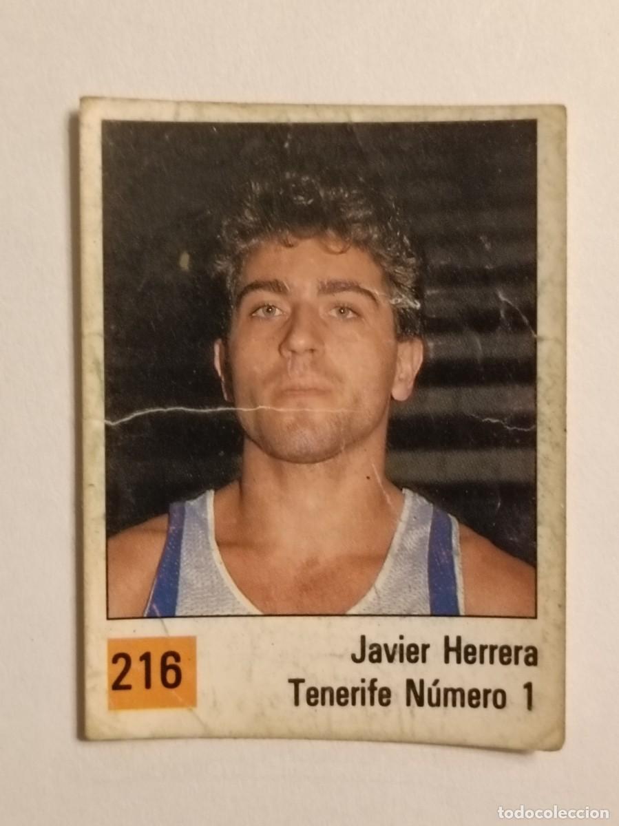 Coleccionismo deportivo: #216 JAVIER HERRERA (TENERIFE NUMERO 1) LIGA ACB BASKET 90 PANINI