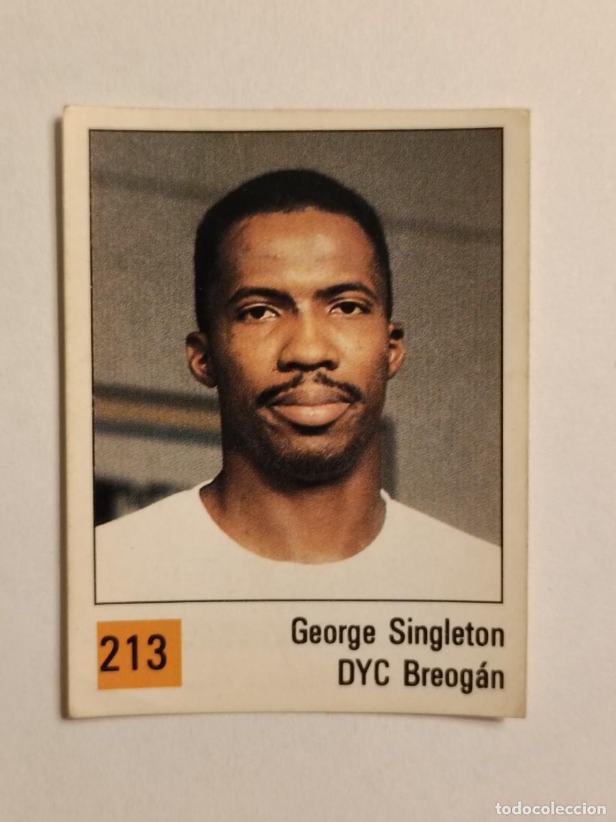 Coleccionismo deportivo: #213 GEORGE SINGLETON (DYC BREOGAN) LIGA ACB BASKET 90 PANINI
