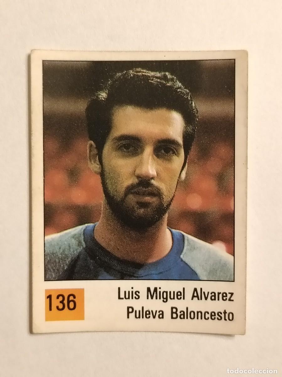 Coleccionismo deportivo: #136 LUIS MIGUEL ALVAREZ (PULEVA BALONCESTO) LIGA ACB BASKET 90 PANINI