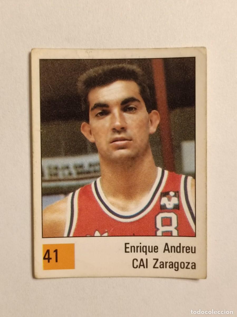 Coleccionismo deportivo: #41 ENRIQUE ANDREU (CAI ZARAGOZA) LIGA ACB BASKET 90 PANINI