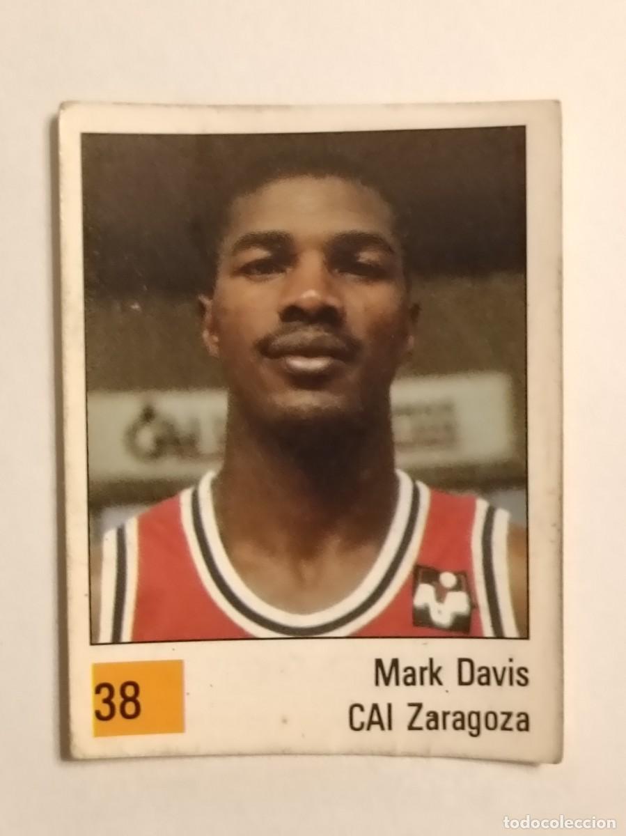 Coleccionismo deportivo: #38 MARK DAVIS (CAI ZARAGOZA) LIGA ACB BASKET 90 PANINI