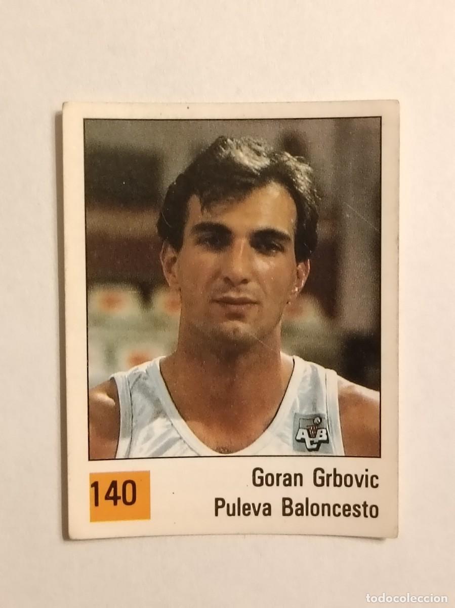 Coleccionismo deportivo: #140 GORAN GRBOVIC (PULEVA BALONCESTO) LIGA ACB BASKET 90 PANINI