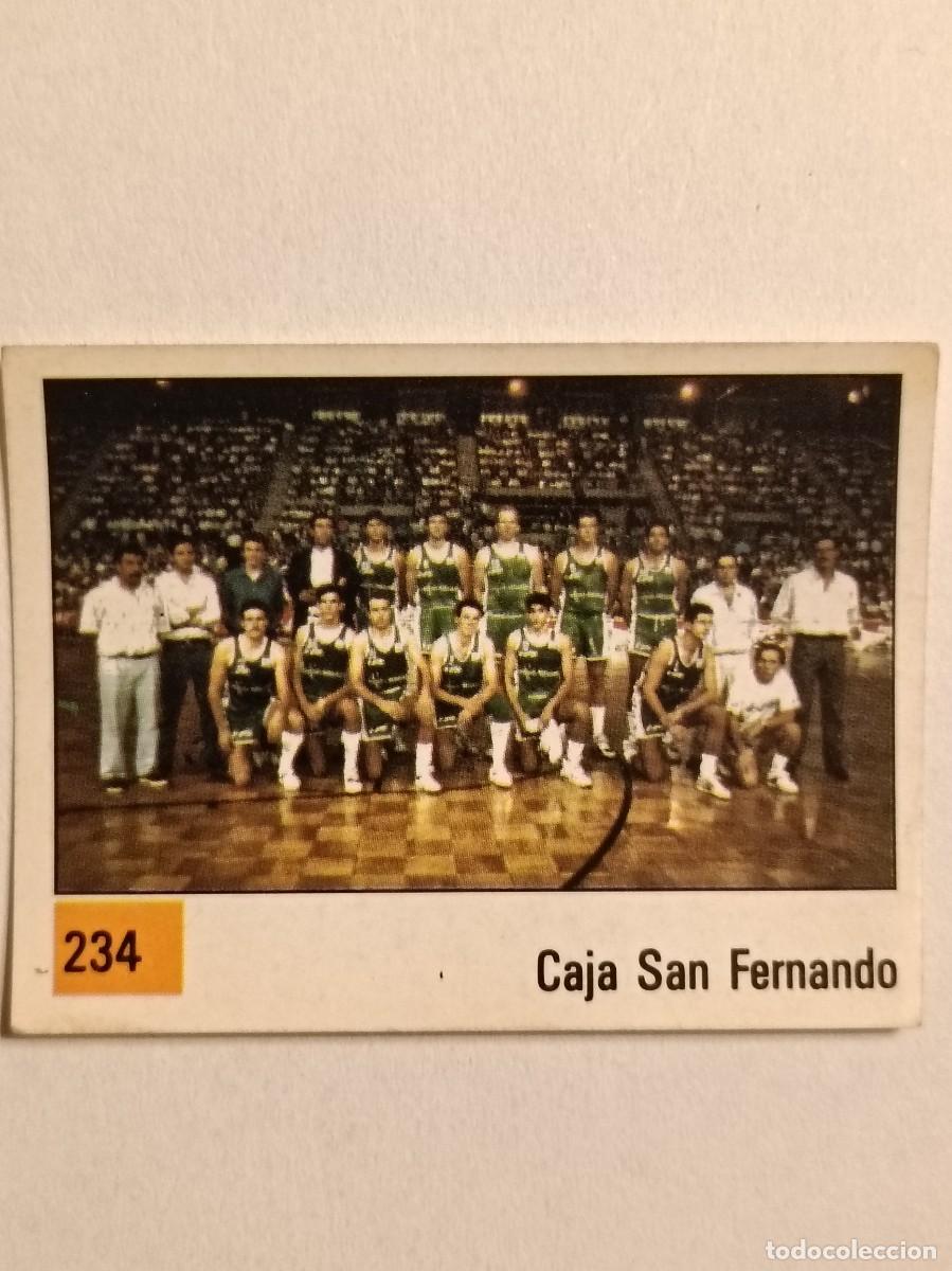 Coleccionismo deportivo: #234 EQUIPO (CAJA SAN FERNANDO) LIGA ACB BASKET 90 PANINI