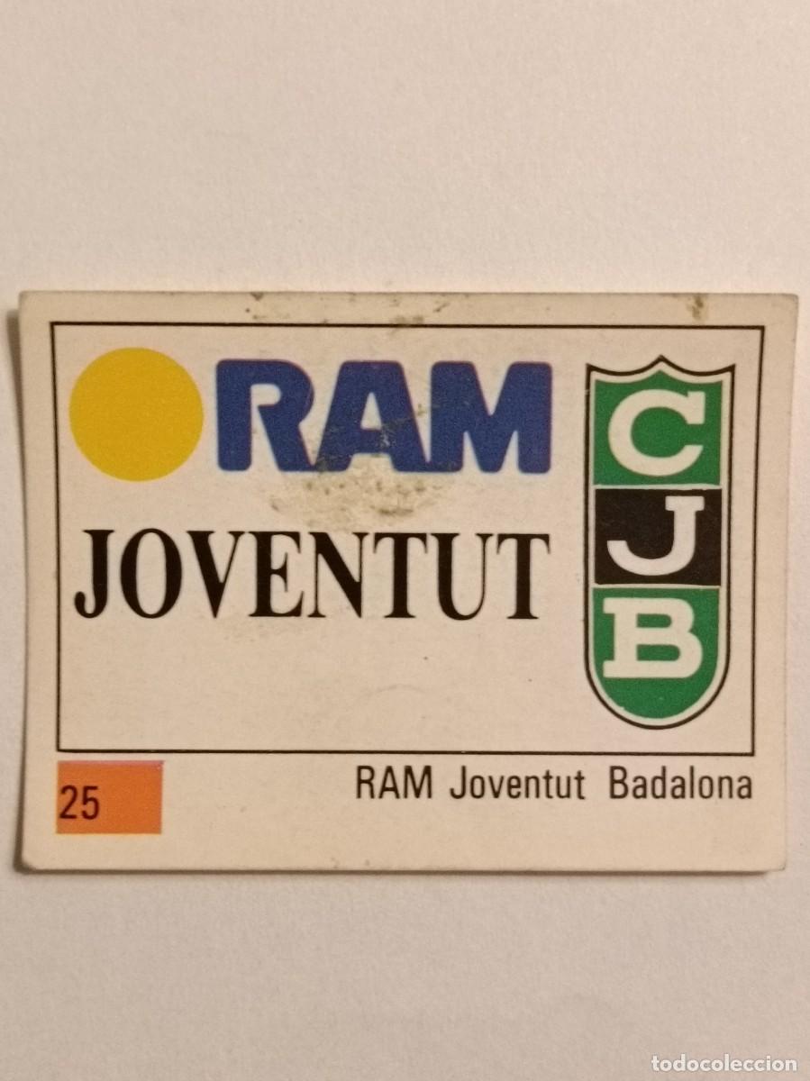 Coleccionismo deportivo: #25 ESCUDO (RAM JOVENTUT BADALONA) LIGA ACB BASKET 90 PANINI