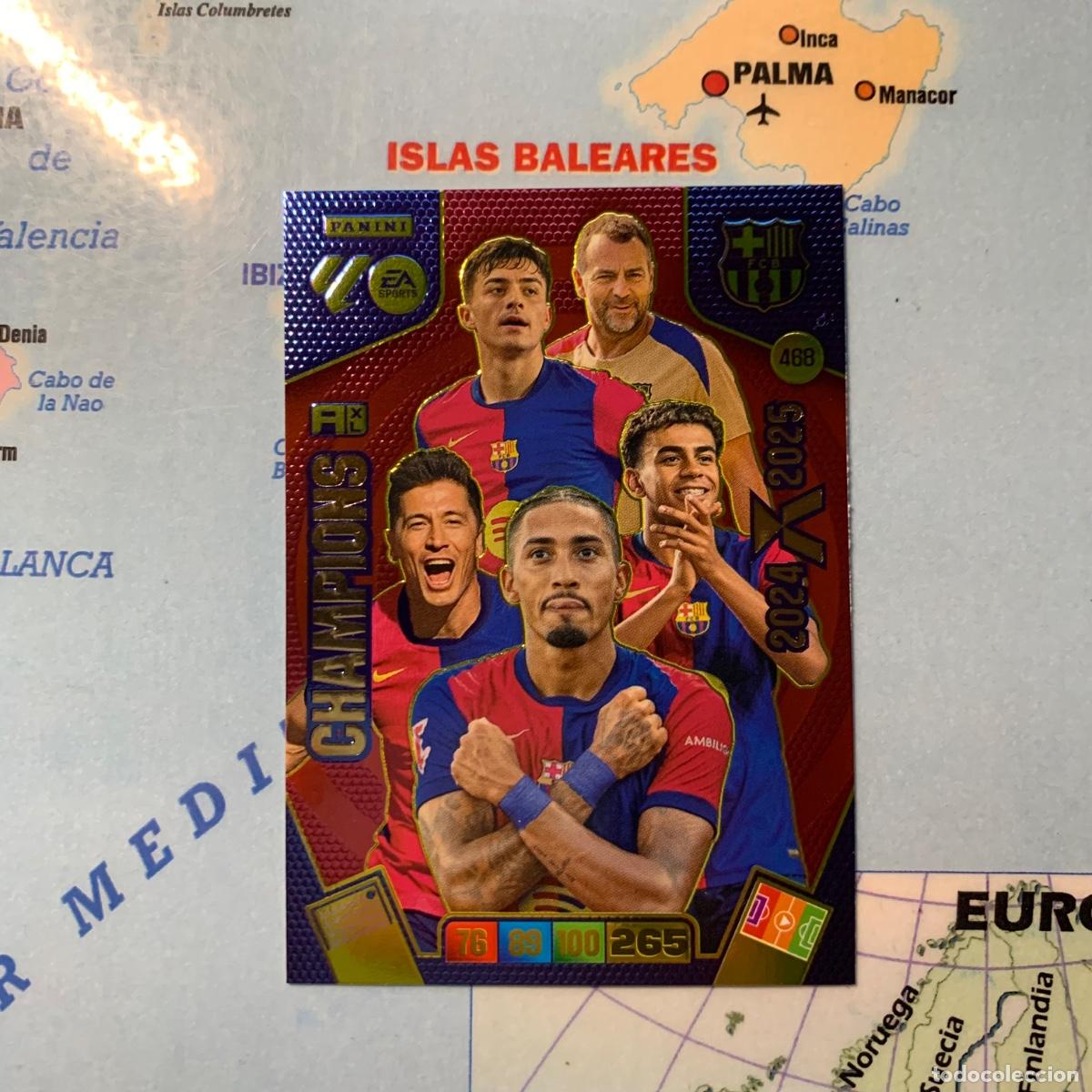 Coleccionismo deportivo: Card Champions n&uacute;mero 468 del Barcelona cromo adrenalyn XL 25-26 2025-2026