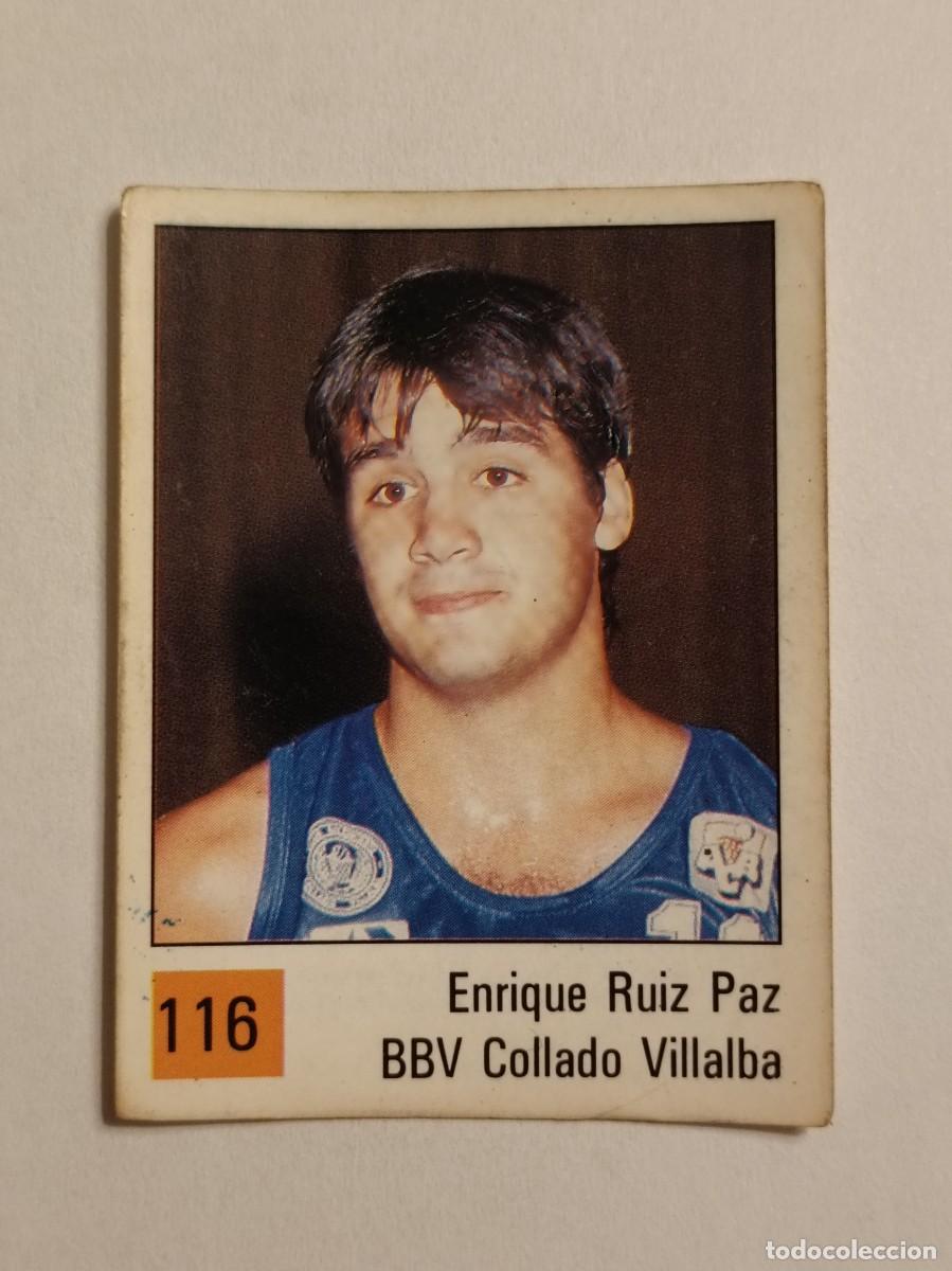 Coleccionismo deportivo: #116 ENRIQUE RUIZ PAZ (BBV COLLADO VILLALBA) LIGA ACB BASKET 90 PANINI