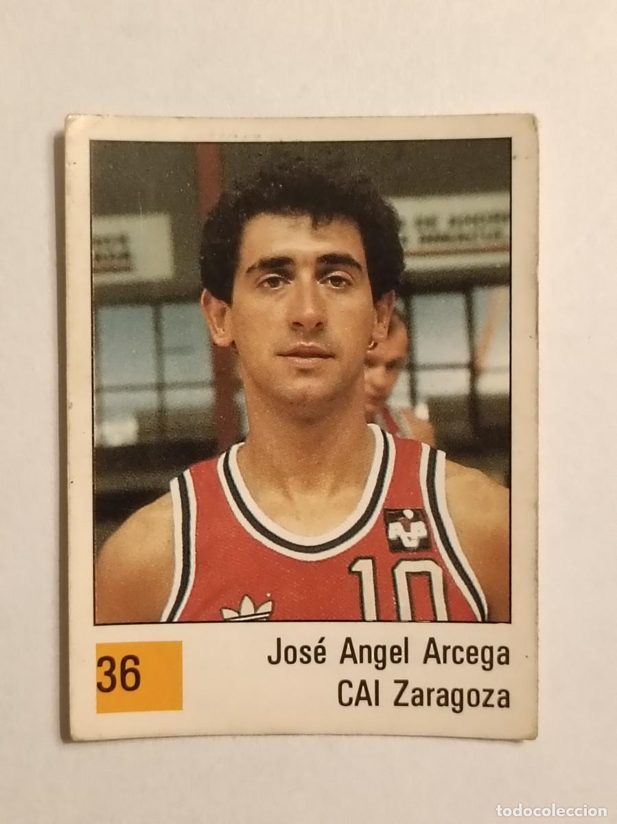 Coleccionismo deportivo: #36 JOSE ANGEL ARCEGA (CAI ZARAGOZA) LIGA ACB BASKET 90 PANINI