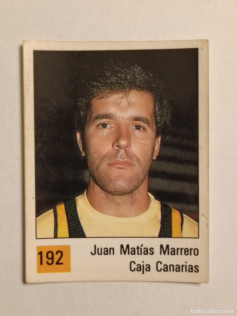 Coleccionismo deportivo: #192 JUAN MATIAS MARRERO (CAJA CANARIAS) LIGA ACB BASKET 90 PANINI
