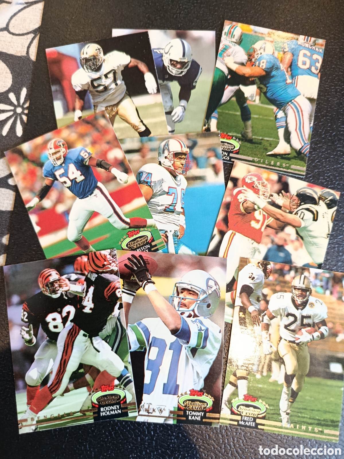 Coleccionismo deportivo: Lote 9 CROMOS TOPPS 1992 STADIUM CLUB NFL