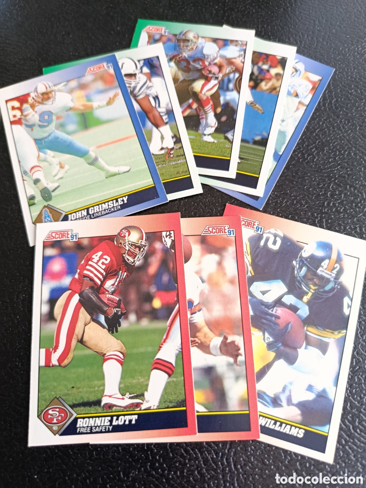 Coleccionismo deportivo: Lote 8 cromos SCORE TEAM NFL 1991