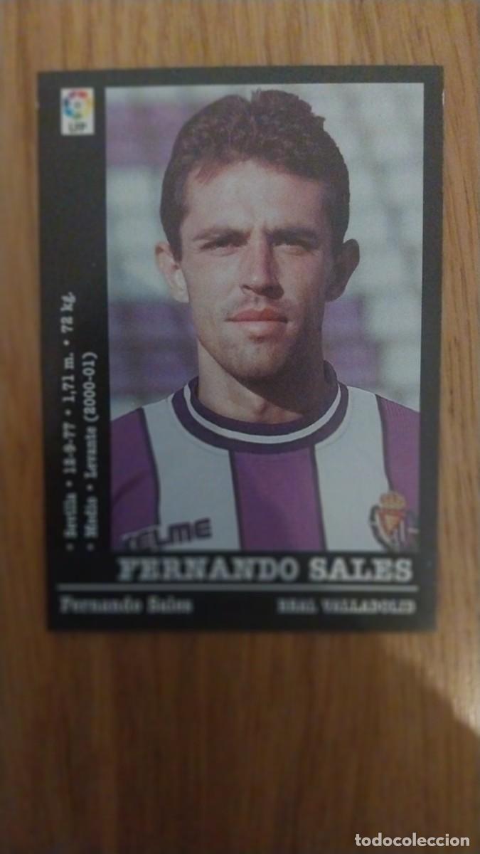 Coleccionismo deportivo: FERNANDO SALES REAL VALLADOLID 133A PANINI 2000 - 2001 00 01 NUNCA PEGADO SIN PEGAR