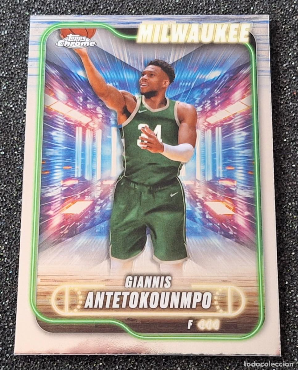 Coleccionismo deportivo: Giannis Antetokounmpo Milwaukee Bucks Topps Chrome Basketball