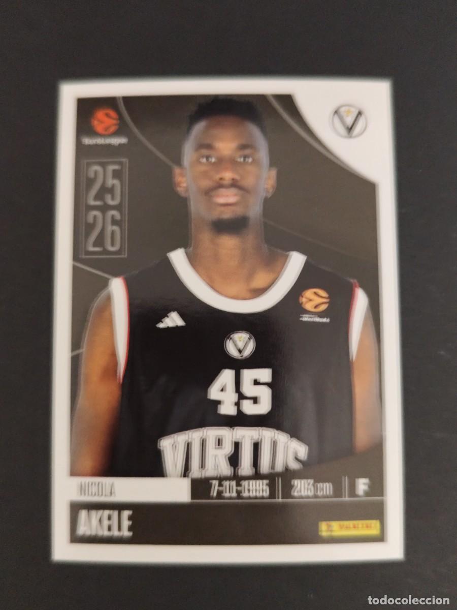 Coleccionismo deportivo: 364 NICOLA AKELE VIRTUS BOLOGNA EUROLEAGUE 2025 2026 25 26 BALONCESTO