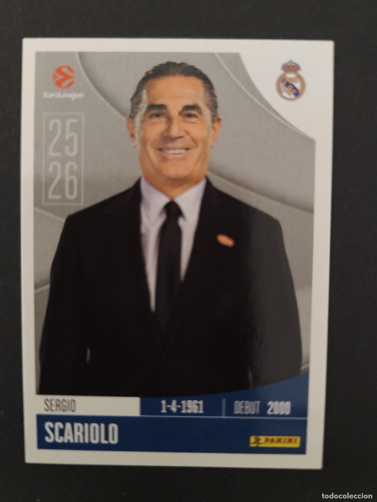 Coleccionismo deportivo: 317 SERGIO SCARIOLO REAL MADRID EUROLEAGUE 2025 2026 25 26 BALONCESTO