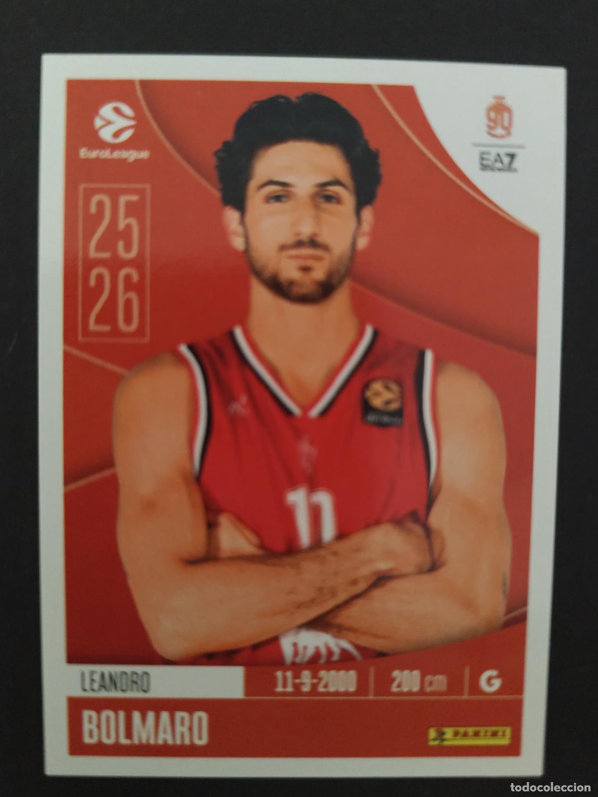 Coleccionismo deportivo: 135 LEANDRO BOLMARO OLIMPIA MILANO EUROLEAGUE 2025 2026 25 26 BALONCESTO