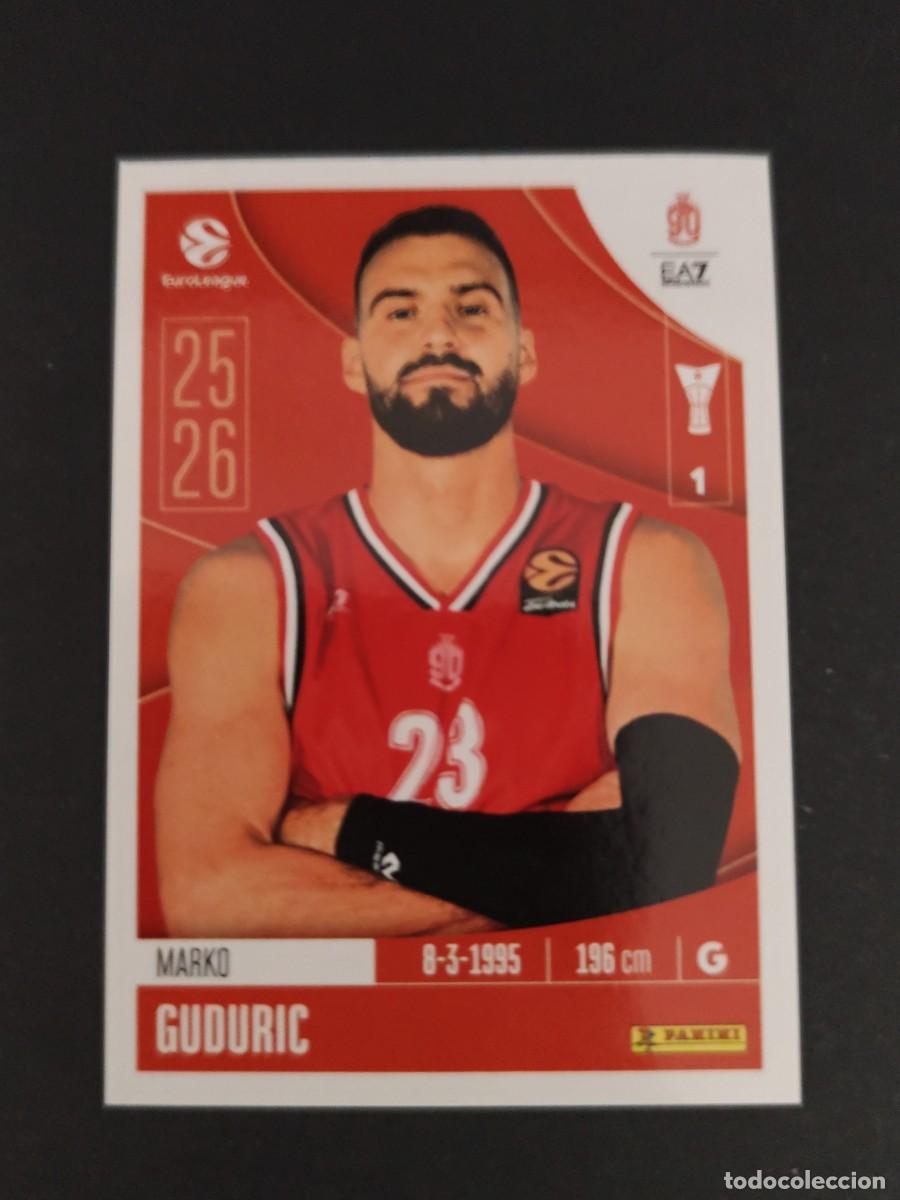 Coleccionismo deportivo: 137 MARKO GUDURIC OLIMPIA MILANO EUROLEAGUE 2025 2026 25 26 BALONCESTO