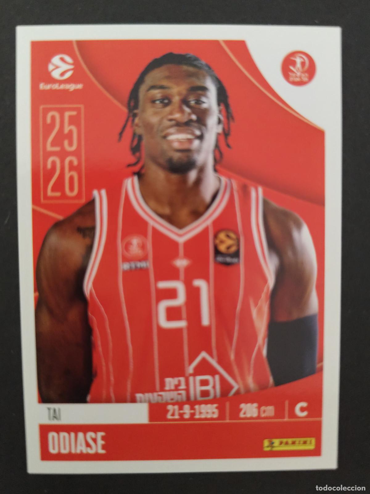 Coleccionismo deportivo: 212 TAI ODIASE HAPOEL TEL AVIV EUROLEAGUE 2025 2026 25 26 BALONCESTO