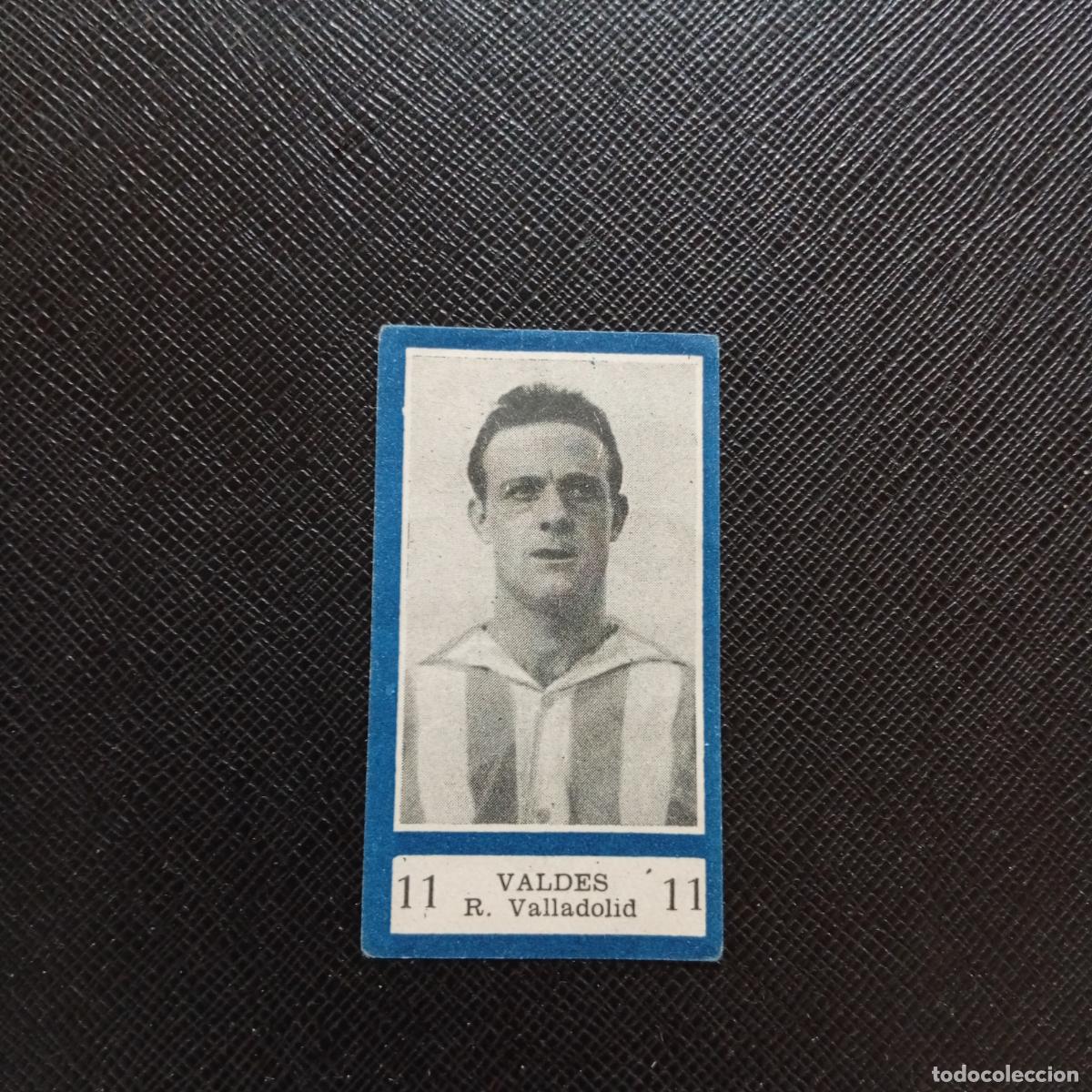 Coleccionismo deportivo: 11 VALDES VALLADOLID BALON 1954 1955 FUTBOL LIGA 54 55 CROMO - SIN PEGAR - A29 PG46