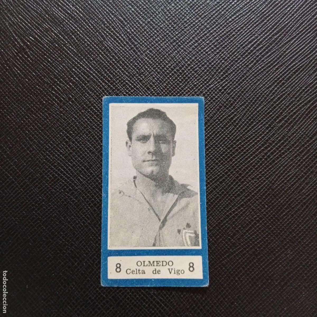 Coleccionismo deportivo: 8 OLMEDO CELTA BALON 1954 1955 FUTBOL LIGA 54 55 CROMO - SIN PEGAR - A29 PG46