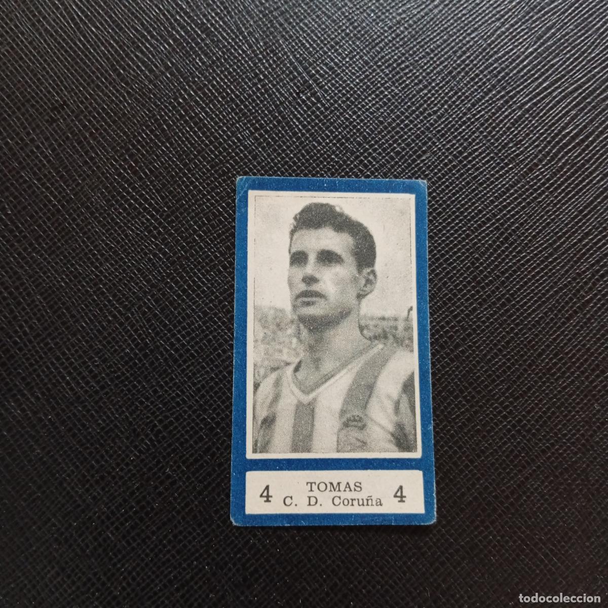 Coleccionismo deportivo: 4 TOMAS DEPORTIVO CORU&Ntilde;A BALON 1954 1955 FUTBOL LIGA 54 55 CROMO - SIN PEGAR - A29 PG46