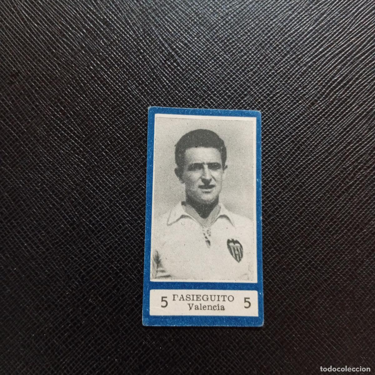 Coleccionismo deportivo: 5 PASIEGUITO VALENCIA BALON 1954 1955 FUTBOL LIGA 54 55 CROMO - SIN PEGAR - A29 PG46