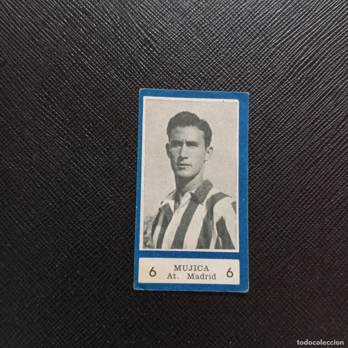 Coleccionismo deportivo: 6 MUJICA AT MADRID BALON 1954 1955 FUTBOL LIGA 54 55 CROMO - SIN PEGAR - A29 PG46