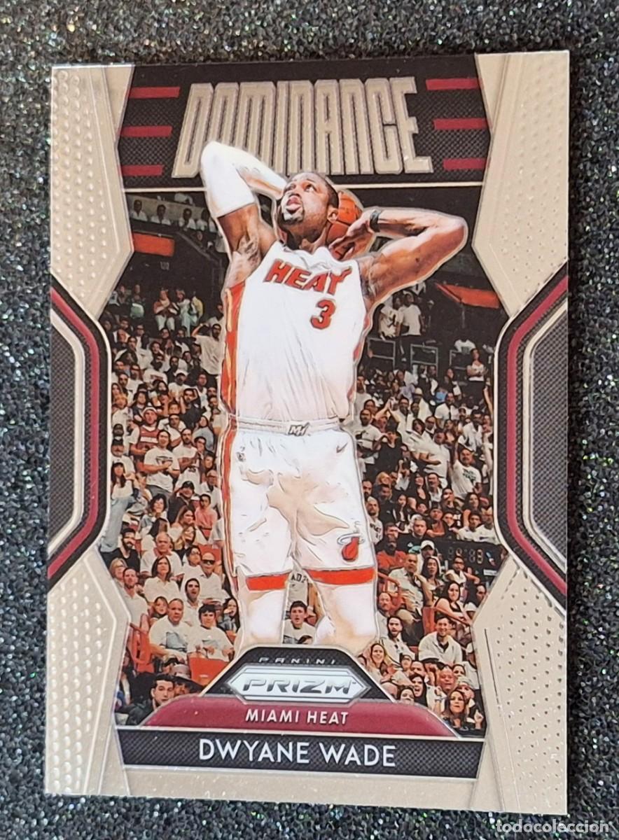 Coleccionismo deportivo: Dwyane Wade Miami Heat Panini Prizm Basketball Dominance