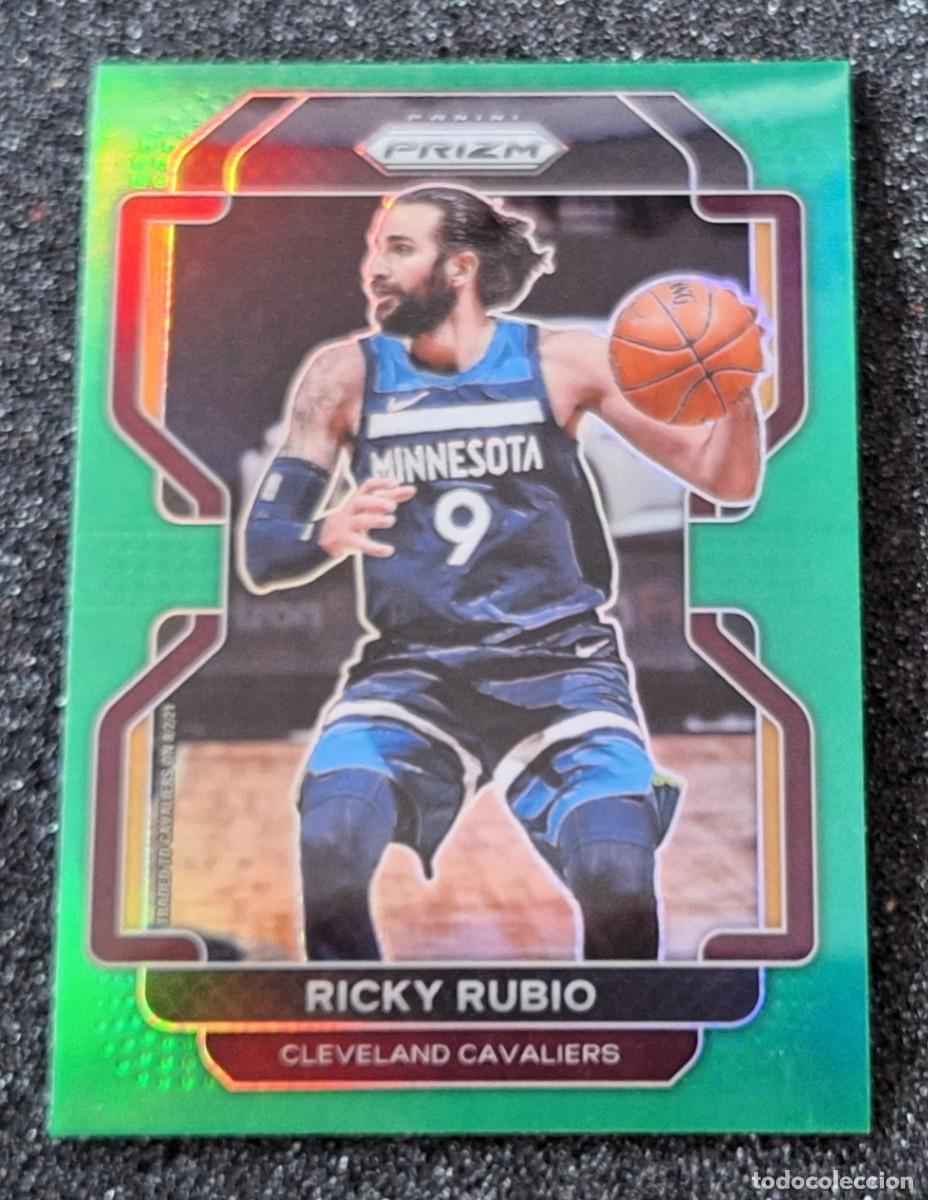 Coleccionismo deportivo: Ricky Rubio Cleveland Cavaliers Panini Prizm Basketball Green