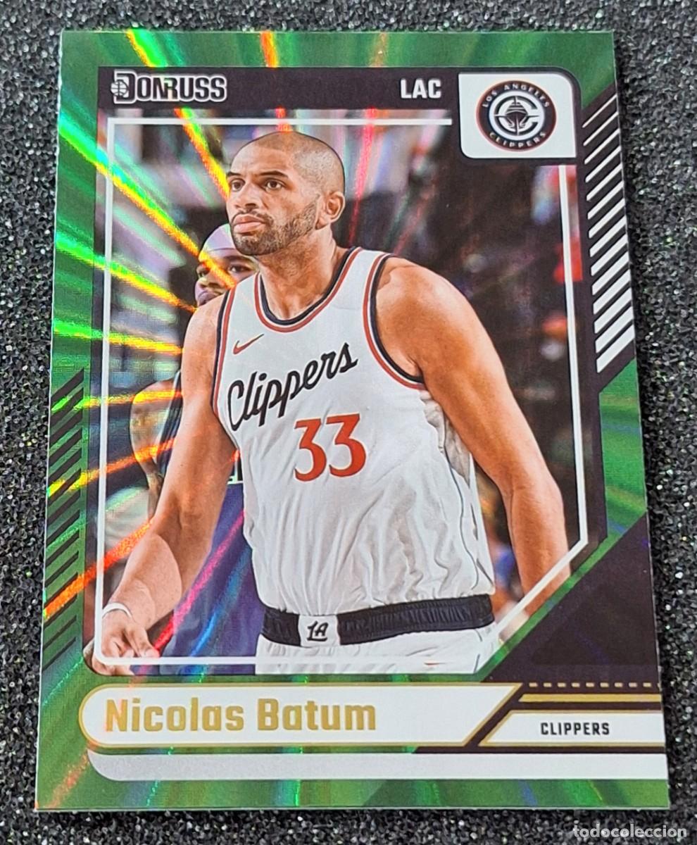 Coleccionismo deportivo: Nicolas Batum Los Angeles Clippers Panini Donruss Basketball Green Laser