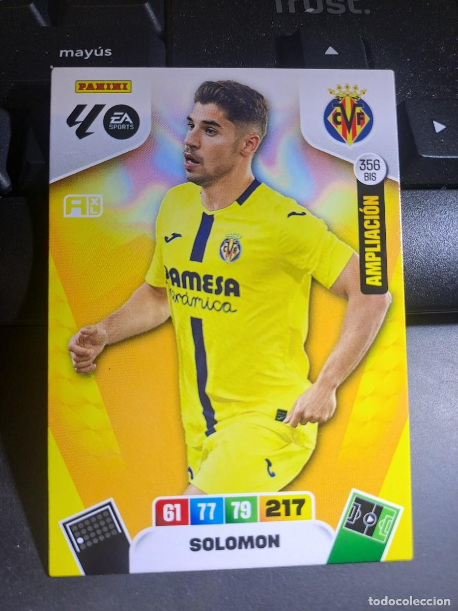 Coleccionismo deportivo: ADRENALYN XL SOLOMON 356 BIS AMPLIACION VILLARREAL CROMO LIGA 2025 2026 25 26 PANINI