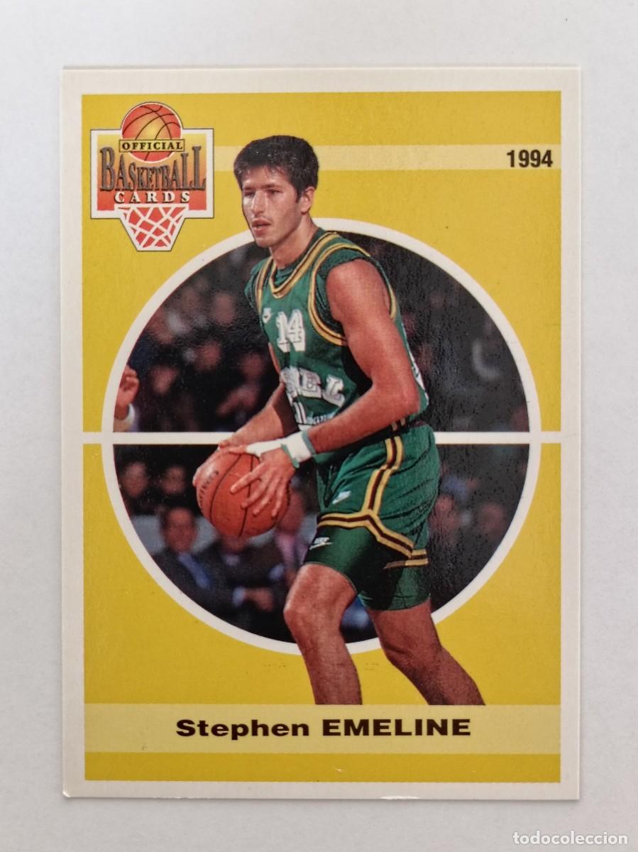 Coleccionismo deportivo: #135 STEPHANE EMELINE (ASVEL VILLEURBANNE) CARDS LNB FRANCIA 93/94 PANINI