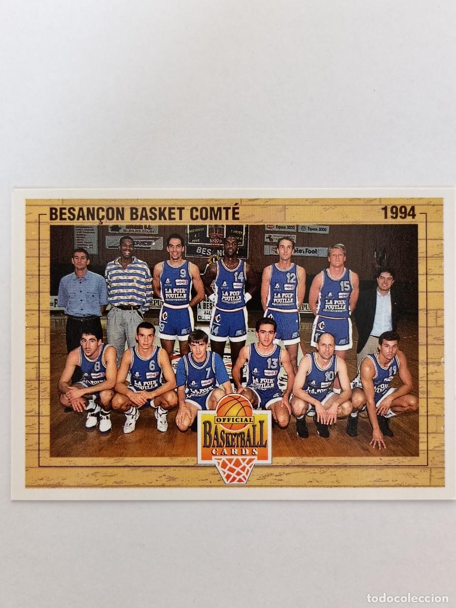 Coleccionismo deportivo: #137 EQUIPO (BESAN&Ccedil;ON) CARDS LNB FRANCIA 93/94 PANINI
