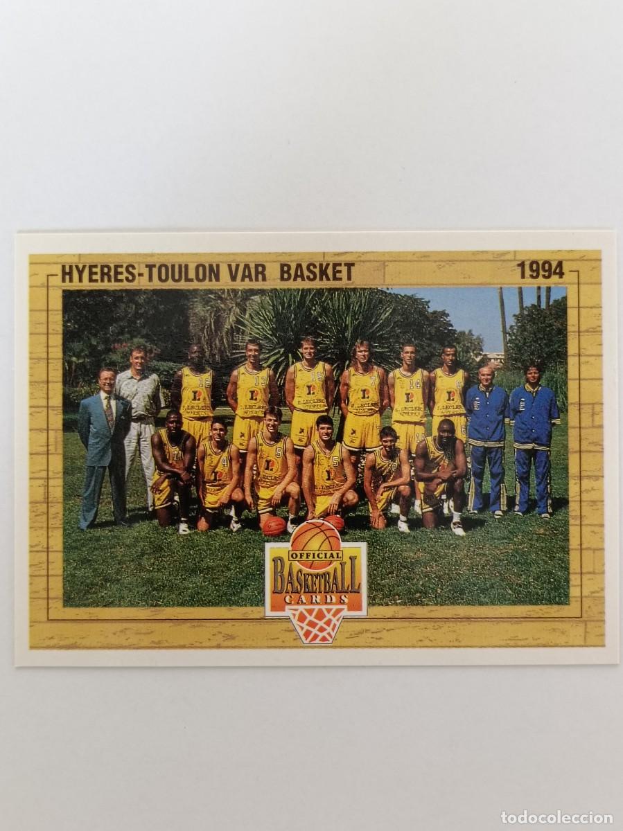 Coleccionismo deportivo: #141 EQUIPO (HYERES-TOULON) CARDS LNB FRANCIA 93/94 PANINI