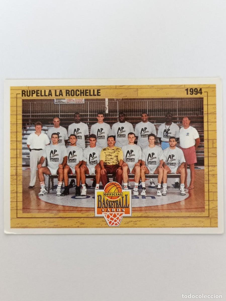 Coleccionismo deportivo: #142 EQUIPO (LA ROCHELLE) CARDS LNB FRANCIA 93/94 PANINI