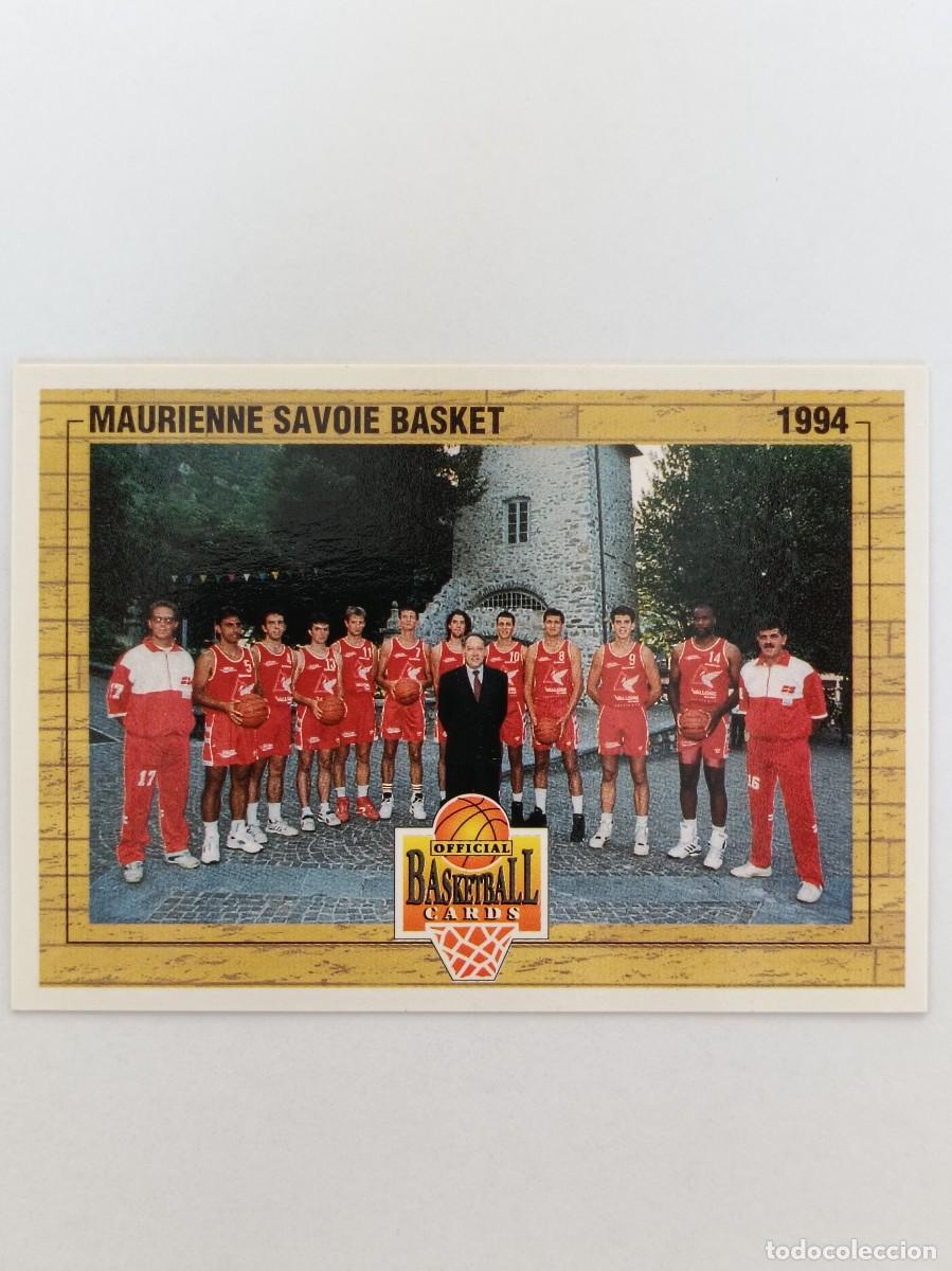 Coleccionismo deportivo: #145 EQUIPO (MAURIENNE) CARDS LNB FRANCIA 93/94 PANINI