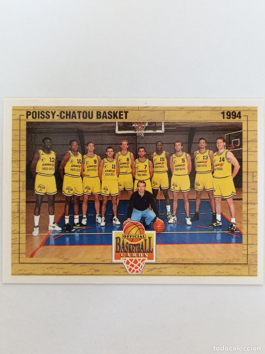 Coleccionismo deportivo: #148 EQUIPO (POISSY-CHATOU) CARDS LNB FRANCIA 93/94 PANINI