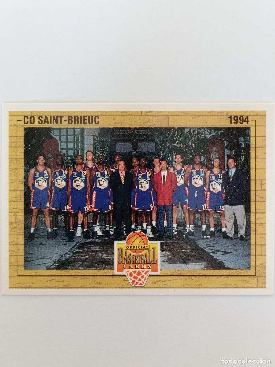 Coleccionismo deportivo: #150 EQUIPO (SAINT-BRIEUC) CARDS LNB FRANCIA 93/94 PANINI