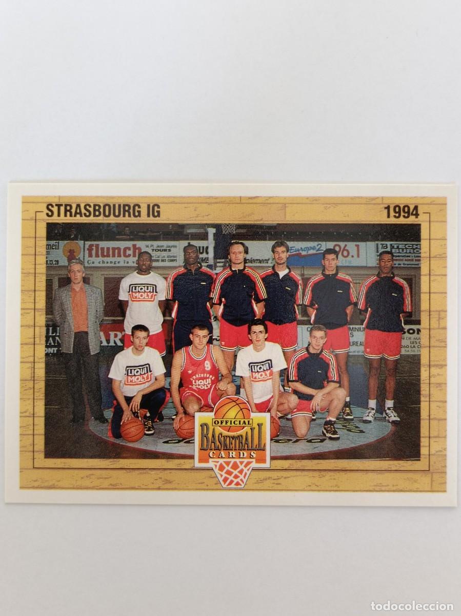 Coleccionismo deportivo: #151 EQUIPO (STRASBOURG) CARDS LNB FRANCIA 93/94 PANINI