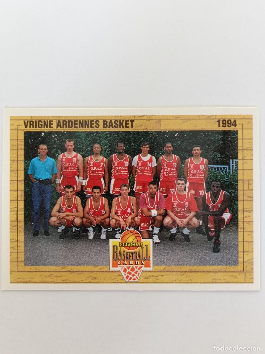 Coleccionismo deportivo: #154 EQUIPO (ARDENNES) CARDS LNB FRANCIA 93/94 PANINI