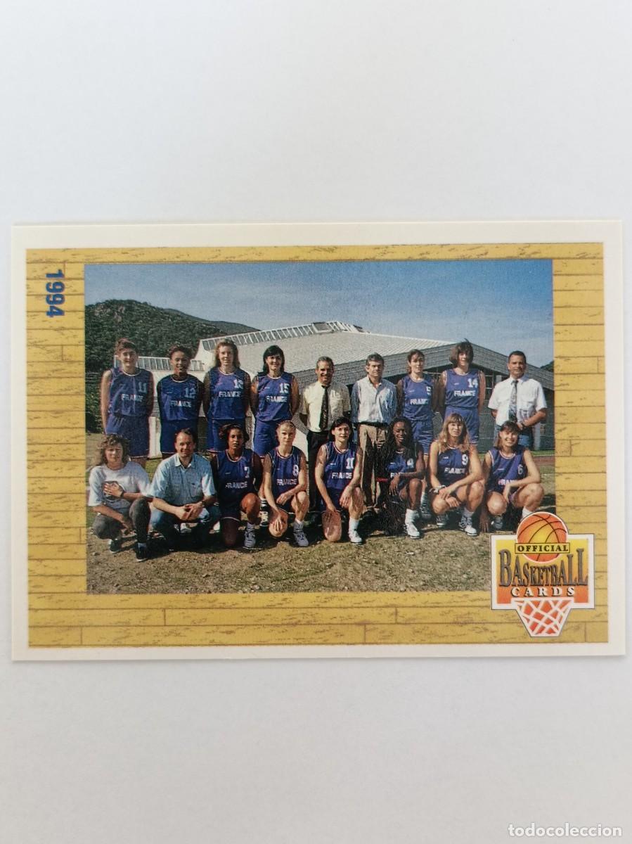 Coleccionismo deportivo: #155 EQUIPO FRANCIA FEMENINO CARDS LNB FRANCIA 93/94 PANINI