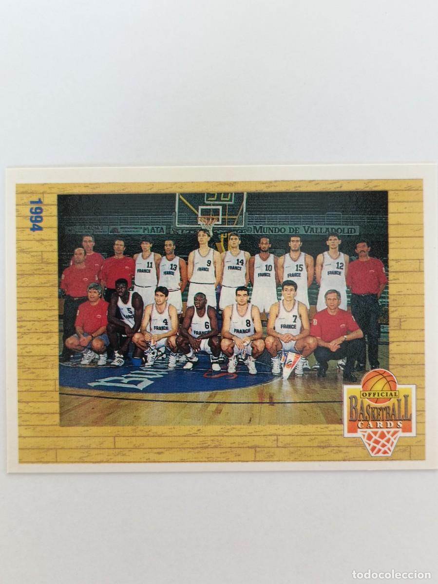 Coleccionismo deportivo: #156 EQUIPO FRANCIA MASCULINO JUNIOR CARDS LNB FRANCIA 93/94 PANINI