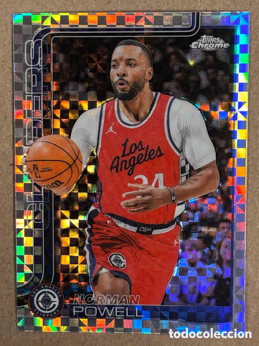 Coleccionismo deportivo: NORMAN POWELL (LOS ANGELES CLIPPERS). CARTA X-FRACTOR TOPPS CHROME NBA 2025. #22.