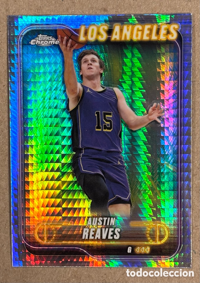 Coleccionismo deportivo: AUSTIN REEVES (LOS ANGELES). CARTA PRISM REFRACTOR TOPPS CHROME NBA 2024. #87