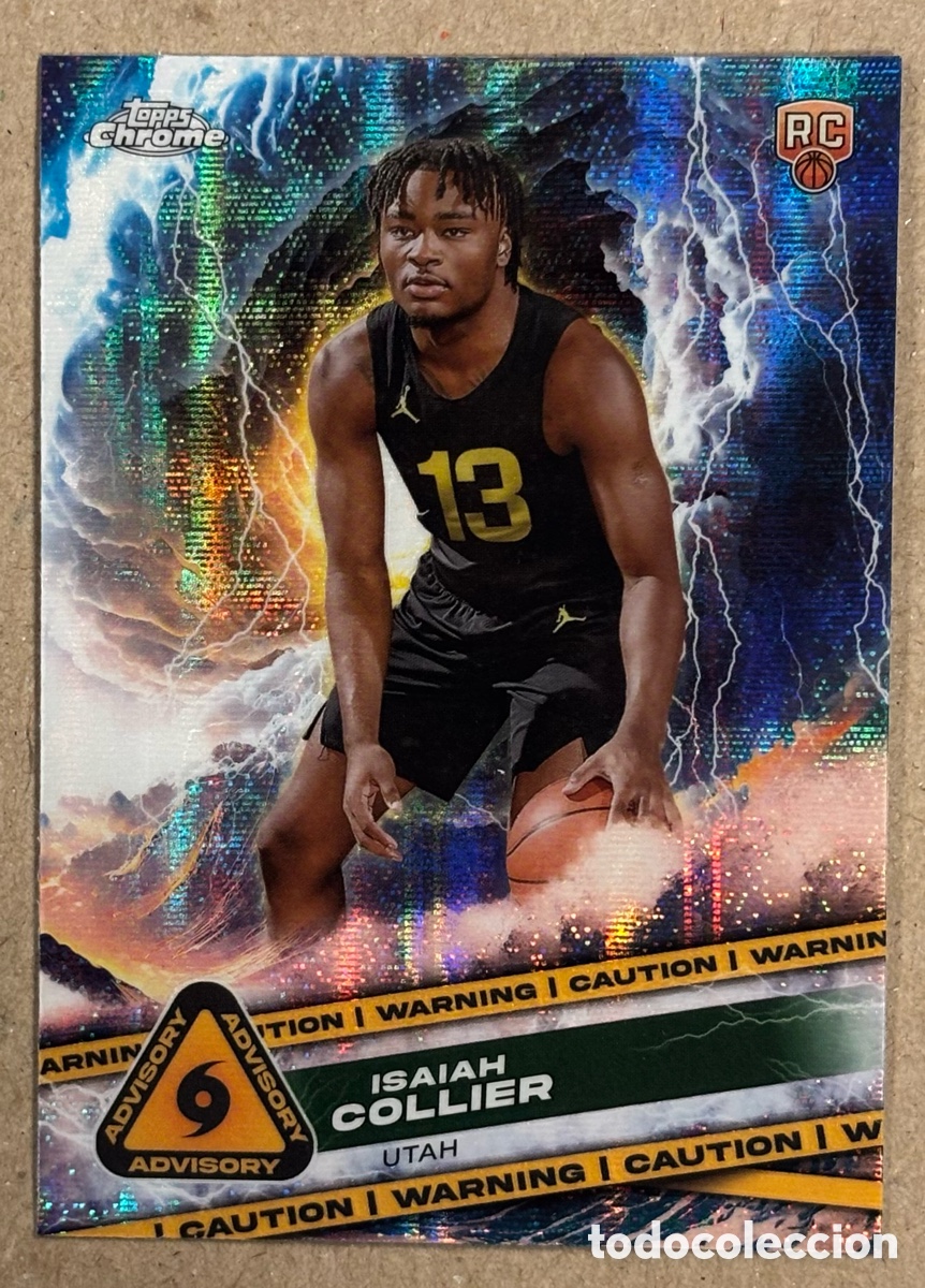 Coleccionismo deportivo: ISAIAH COLLIER (UTAH JAZZ). CARTA ROKKIE CARD ADVISORY TOPPS CHROME NBA 2024. #A-21.