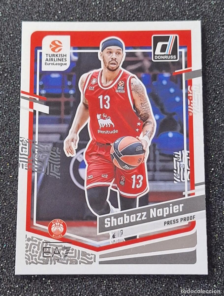 Coleccionismo deportivo: Shabazz Napier Milan Panini Donruss Euroliga Basketball Press Proof